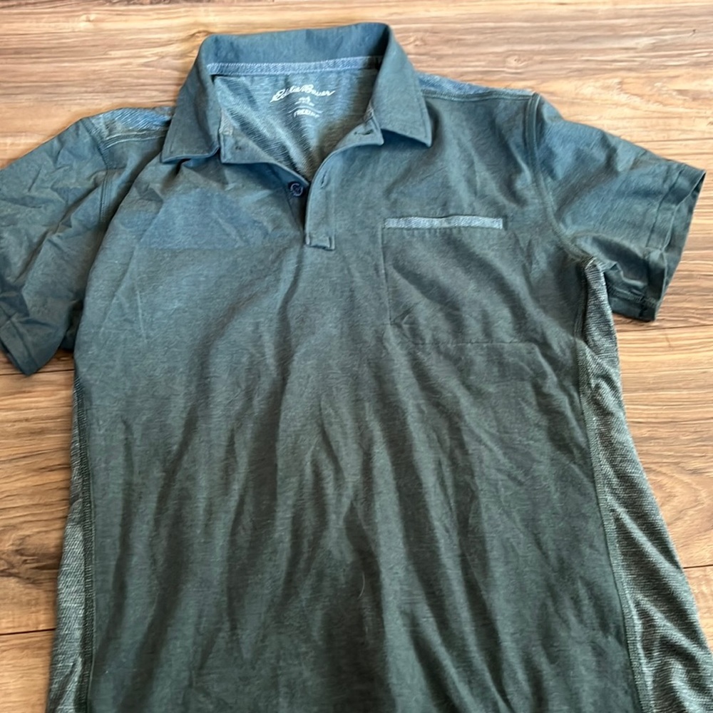 Mens eddie Bauer green polo small